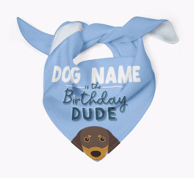 Birthday Dude: Personalized {breedFullName} Bandana